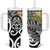 New Zealand Australia Rugby Tumbler With Handle Wallabies Aboriginal All Black Maori Tiki Together - Polynesian Pride