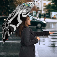 New Zealand Australia Rugby Umbrella Wallabies Aboriginal All Black Maori Tiki Together LT14 - Polynesian Pride