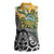 New Zealand Australia Rugby Custom Women Sleeveless Polo Shirt Wallabies Aboriginal All Black Maori Tiki Together - Polynesian Pride