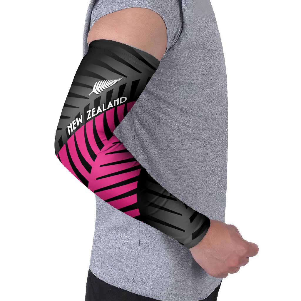 New Zealand Silver Fern Rugby Custom Arm Sleeves 2025 All Black Go Champions LT14 - Polynesian Pride