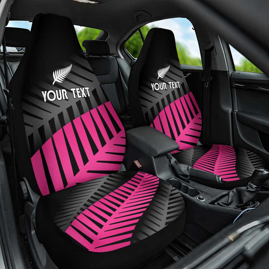 New Zealand Silver Fern Rugby Custom Car Seat Cover 2025 All Black Go Champions LT14 One Size Black - Polynesian Pride