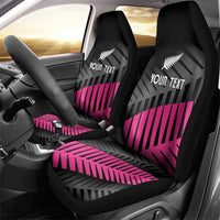 New Zealand Silver Fern Rugby Custom Car Seat Cover 2025 All Black Go Champions LT14 - Polynesian Pride