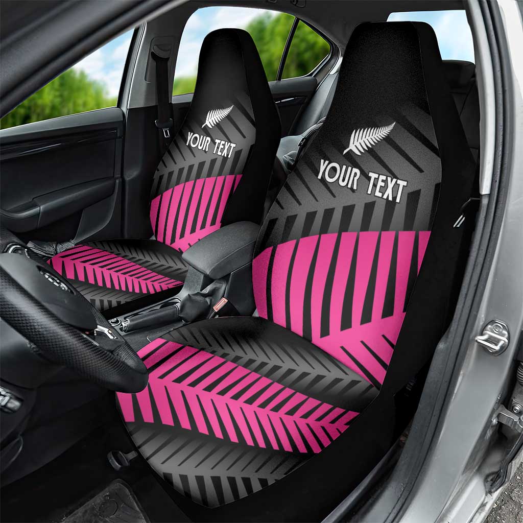 New Zealand Silver Fern Rugby Custom Car Seat Cover 2025 All Black Go Champions LT14 - Polynesian Pride