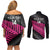 New Zealand Silver Fern Rugby Custom Couples Matching Off Shoulder Short Dress and Long Sleeve Button Shirt 2025 All Black Go Champions - Polynesian Pride