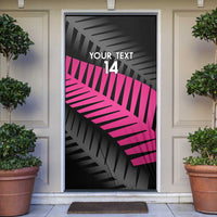 New Zealand Silver Fern Rugby Custom Door Cover 2025 All Black Go Champions LT14 Black - Polynesian Pride