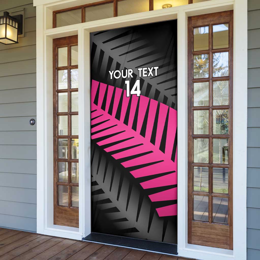 New Zealand Silver Fern Rugby Custom Door Cover 2025 All Black Go Champions LT14 - Polynesian Pride