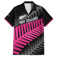 New Zealand Silver Fern Rugby Custom Family Matching Tank Maxi Dress and Hawaiian Shirt 2025 All Black Go Champions LT14 Dad's Shirt - Short Sleeve Black - Polynesian Pride