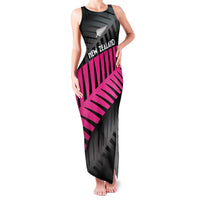 New Zealand Silver Fern Rugby Custom Family Matching Tank Maxi Dress and Hawaiian Shirt 2025 All Black Go Champions LT14 Mom's Dress Black - Polynesian Pride