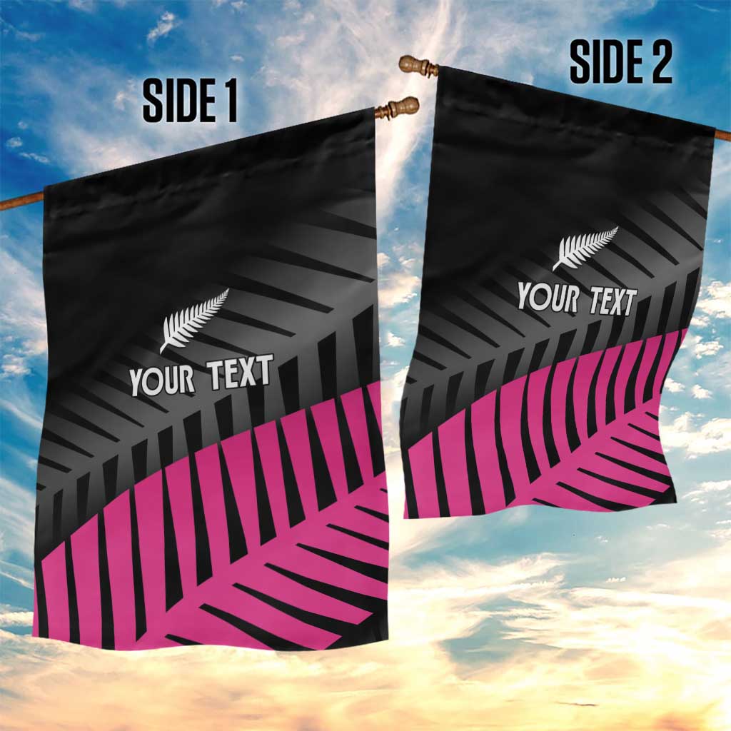 New Zealand Silver Fern Rugby Custom Garden Flag 2025 All Black Go Champions LT14 - Polynesian Pride