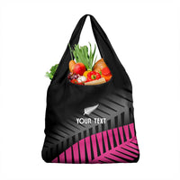 New Zealand Silver Fern Rugby Custom Grocery Bag 2025 All Black Go Champions LT14 1-pack One Size Black - Polynesian Pride