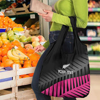New Zealand Silver Fern Rugby Custom Grocery Bag 2025 All Black Go Champions LT14 - Polynesian Pride