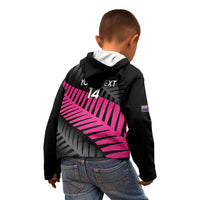 New Zealand Silver Fern Rugby Custom Kid Hoodie 2025 All Black Go Champions LT14 - Polynesian Pride