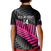 New Zealand Silver Fern Rugby Custom Kid Polo Shirt 2025 All Black Go Champions LT14 - Polynesian Pride