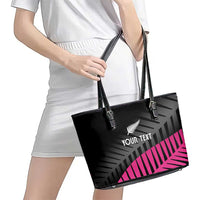 New Zealand Silver Fern Rugby Custom Leather Tote Bag 2025 All Black Go Champions LT14 - Polynesian Pride