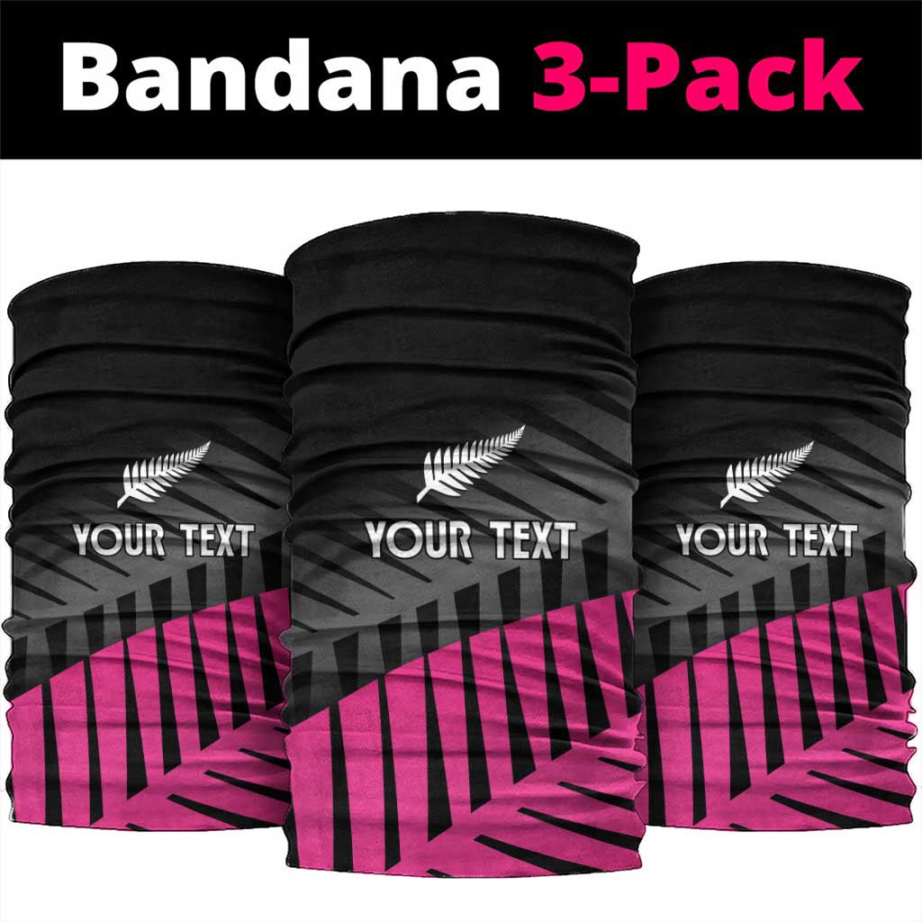 New Zealand Silver Fern Rugby Custom Neck Gaiter 2025 All Black Go Champions LT14 package One Size: 25*50cm Black - Polynesian Pride