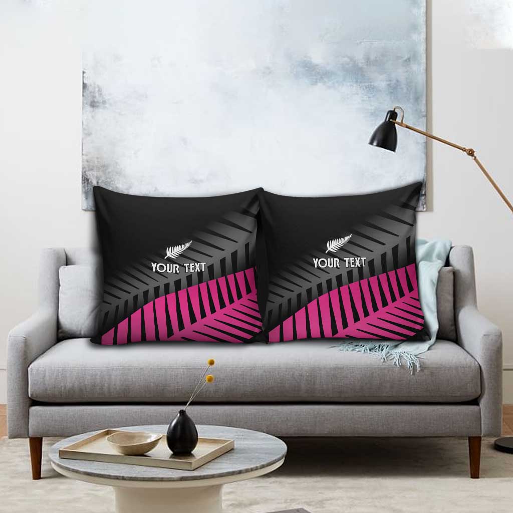 New Zealand Silver Fern Rugby Custom Pillow Cover 2025 All Black Go Champions LT14 - Polynesian Pride