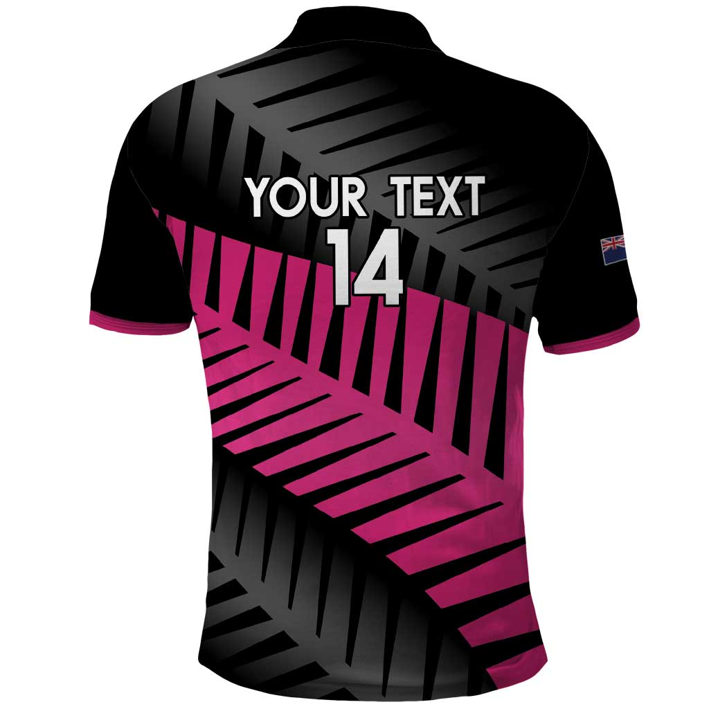 New Zealand Silver Fern Rugby Custom Polo Shirt 2025 All Black Go Champions LT14 - Polynesian Pride