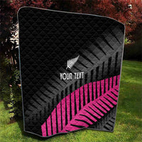 New Zealand Silver Fern Rugby Custom Quilt 2025 All Black Go Champions - Polynesian Pride