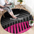 New Zealand Silver Fern Rugby Custom Round Carpet 2025 All Black Go Champions - Polynesian Pride