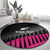 New Zealand Silver Fern Rugby Custom Round Carpet 2025 All Black Go Champions - Polynesian Pride