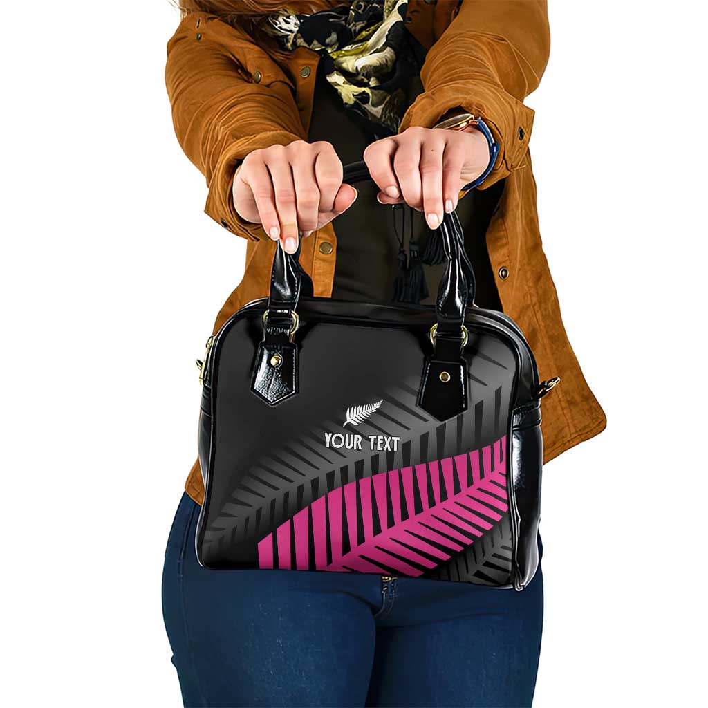 New Zealand Silver Fern Rugby Custom Shoulder Handbag 2025 All Black Go Champions - Polynesian Pride
