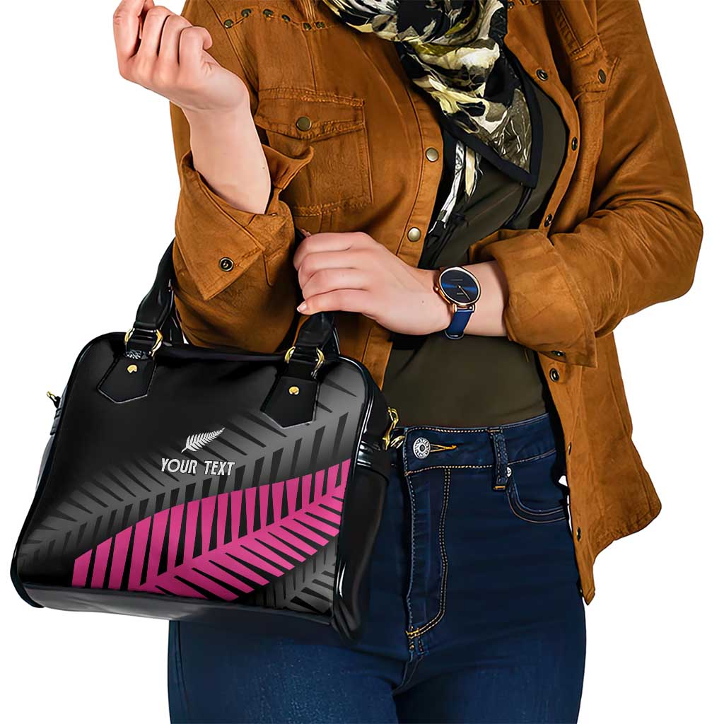 New Zealand Silver Fern Rugby Custom Shoulder Handbag 2025 All Black Go Champions - Polynesian Pride
