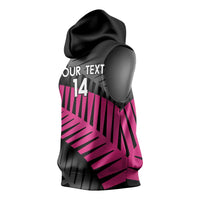 New Zealand Silver Fern Rugby Custom Sleeveless Hoodie 2025 All Black Go Champions LT14 - Polynesian Pride