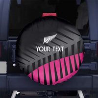 New Zealand Silver Fern Rugby Custom Spare Tire Cover 2025 All Black Go Champions LT14 No hole Black - Polynesian Pride
