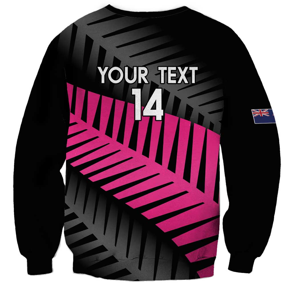 New Zealand Silver Fern Rugby Custom Sweatshirt 2025 All Black Go Champions - Polynesian Pride