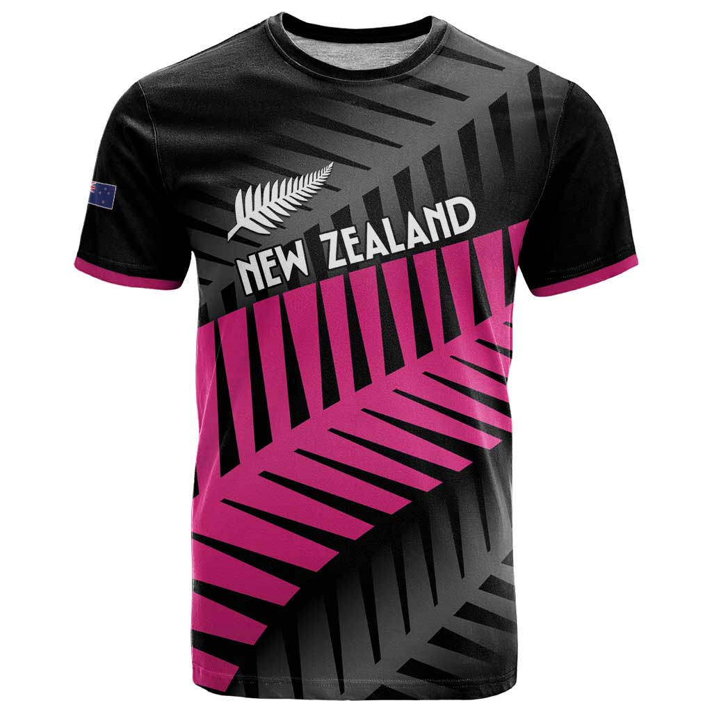 New Zealand Silver Fern Rugby Custom T Shirt 2025 All Black Go Champions LT14 Black - Polynesian Pride