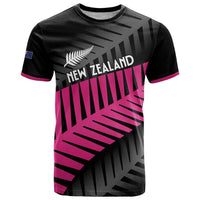 New Zealand Silver Fern Rugby Custom T Shirt 2025 All Black Go Champions LT14 Black - Polynesian Pride