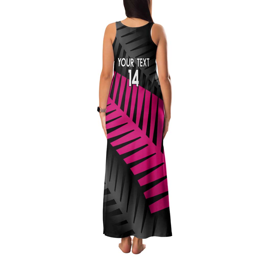 New Zealand Silver Fern Rugby Custom Tank Maxi Dress 2025 All Black Go Champions LT14 - Polynesian Pride