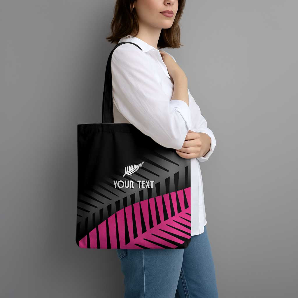 New Zealand Silver Fern Rugby Custom Tote Bag 2025 All Black Go Champions LT14 - Polynesian Pride
