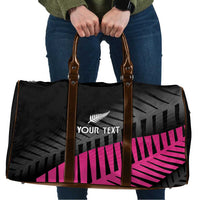 New Zealand Silver Fern Rugby Custom Travel Bag 2025 All Black Go Champions LT14 Black - Polynesian Pride