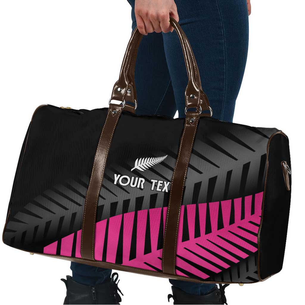 New Zealand Silver Fern Rugby Custom Travel Bag 2025 All Black Go Champions LT14 - Polynesian Pride
