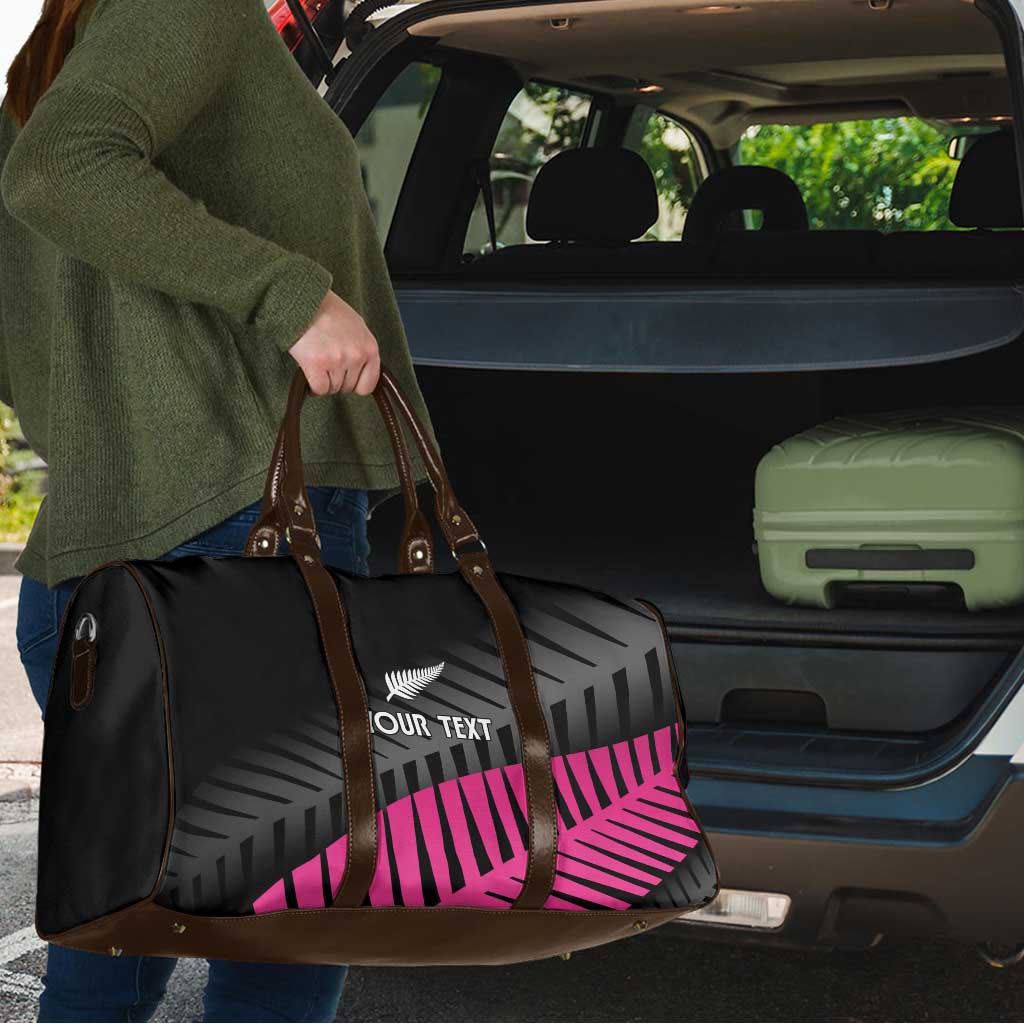 New Zealand Silver Fern Rugby Custom Travel Bag 2025 All Black Go Champions LT14 - Polynesian Pride