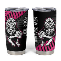 New Zealand Silver Fern Rugby Custom Tumbler Cup 2025 All Black Go Champions LT14 Black - Polynesian Pride