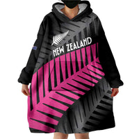 New Zealand Silver Fern Rugby Custom Wearable Blanket Hoodie 2025 All Black Go Champions LT14 - Polynesian Pride