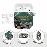 New Zealand South Africa Rugby AirPods Case Springboks Kente All Black Maori Together LT14 - Polynesian Pride