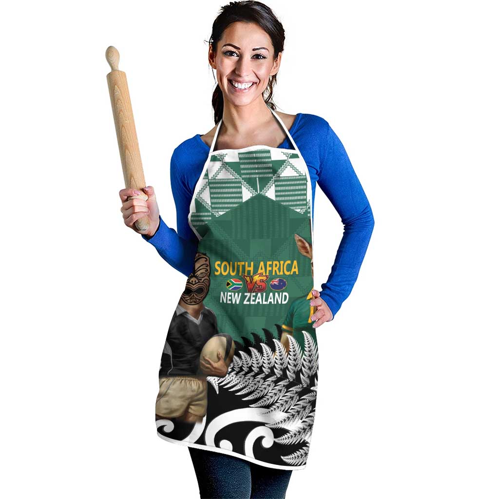New Zealand South Africa Rugby Apron Springboks Kente All Black Maori Together LT14 - Polynesian Pride