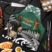 New Zealand South Africa Rugby Apron Springboks Kente All Black Maori Together LT14 Green - Polynesian Pride