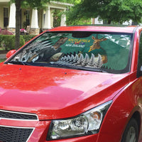 New Zealand South Africa Rugby Auto Sun Shade Springboks Kente All Black Maori Together LT14 - Polynesian Pride