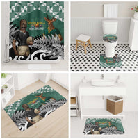 New Zealand South Africa Rugby Bathroom Set Springboks Kente All Black Maori Together LT14 - Polynesian Pride
