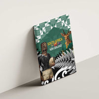 New Zealand South Africa Rugby Canvas Wall Art Springboks Kente All Black Maori Together LT14 - Polynesian Pride