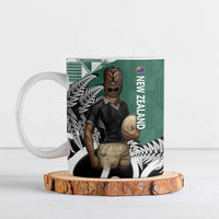 New Zealand South Africa Rugby Ceramic Mug Springboks Kente All Black Maori Together LT14 Green - Polynesian Pride