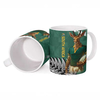 New Zealand South Africa Rugby Ceramic Mug Springboks Kente All Black Maori Together LT14 - Polynesian Pride