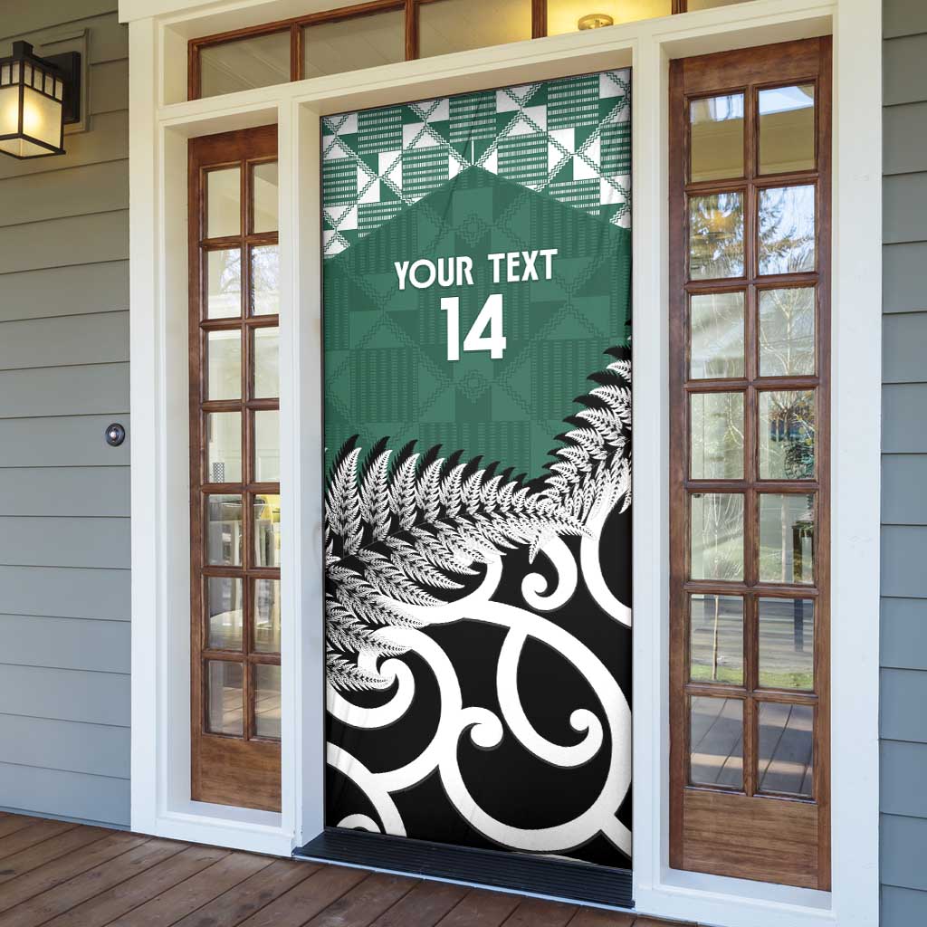 New Zealand South Africa Rugby Door Cover Springboks Kente All Black Maori Together LT14 - Polynesian Pride