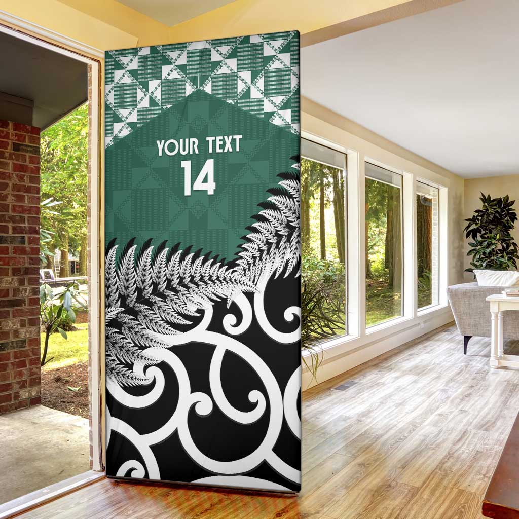 New Zealand South Africa Rugby Door Cover Springboks Kente All Black Maori Together LT14 - Polynesian Pride