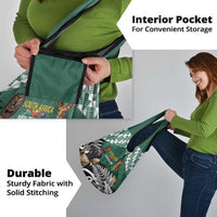 New Zealand South Africa Rugby Grocery Bag Springboks Kente All Black Maori Together LT14 - Polynesian Pride