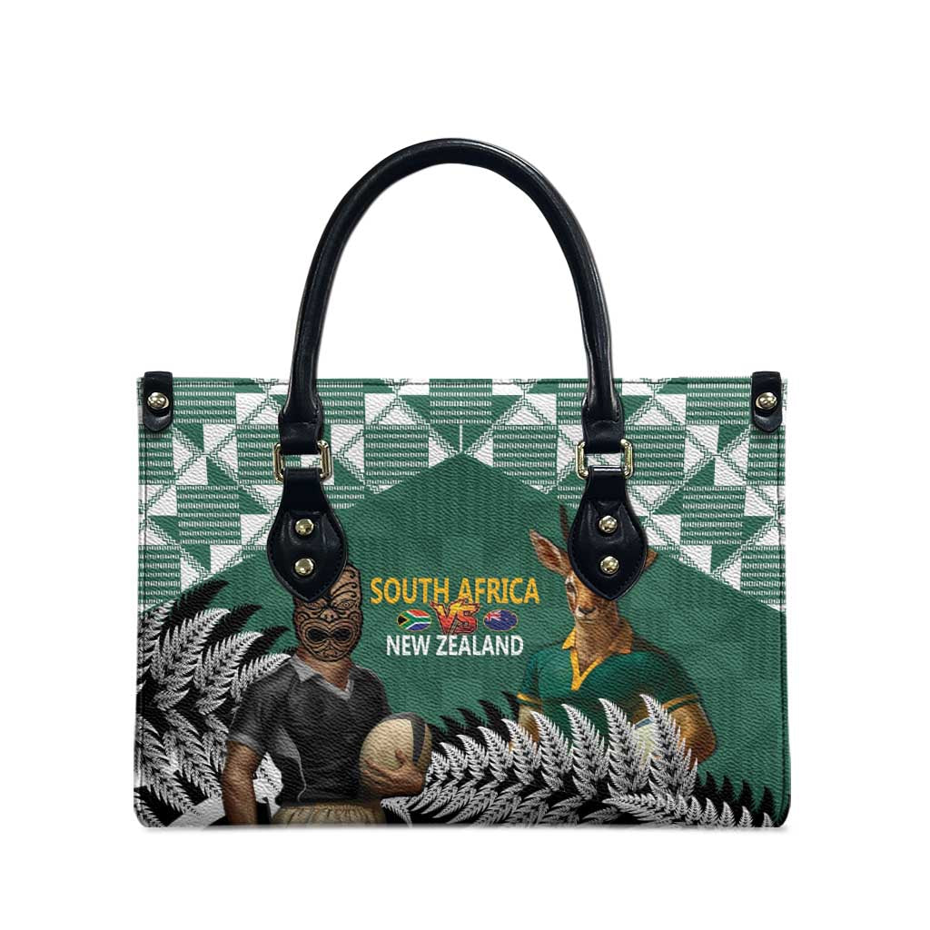 New Zealand South Africa Rugby Leather Bag Springboks Kente All Black Maori Together LT14 - Polynesian Pride